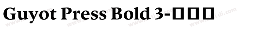 Guyot Press Bold 3字体转换